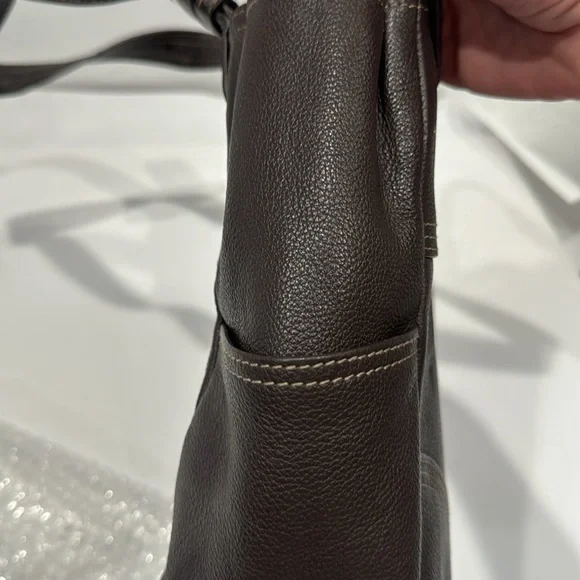 Tignanello Brown Leather Shoulder purse - Picture 7 of 8